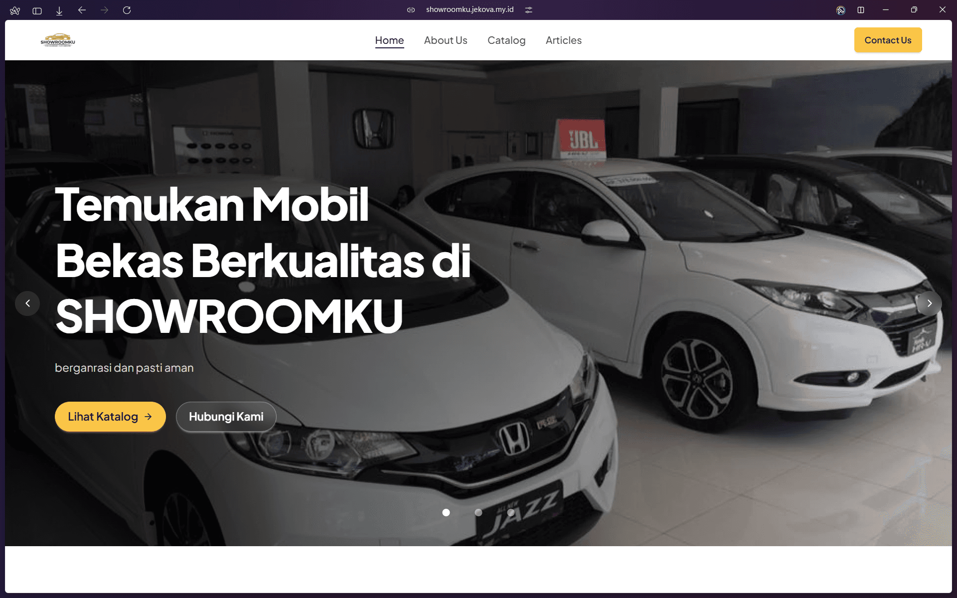 ShowroomKu - Laravel Landing Page & Filament CMS preview